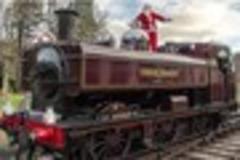 Santa finds fine old locomotive masquerading as giant plum pudding